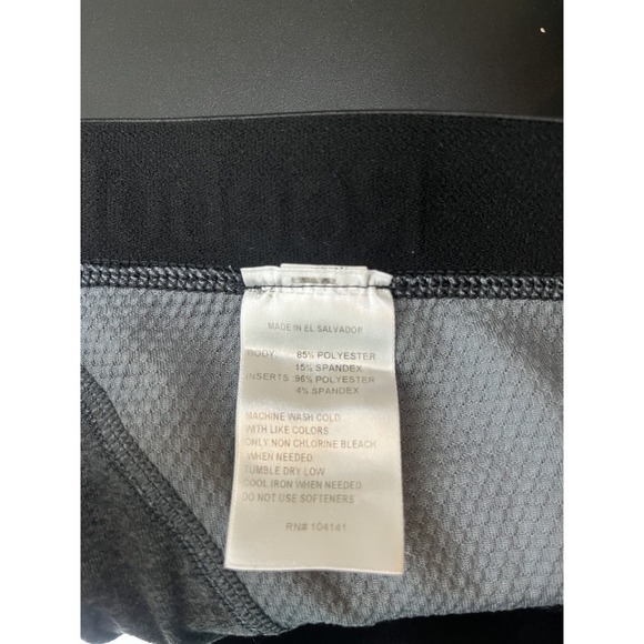 Reebok Mens Leggings Size L Gray & Black Compression Workout Running Breathable - Picture 9 of 14